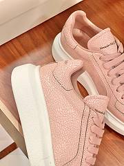 Alexander McQueen Leather Oversized Retro Pink Sneakers - 2