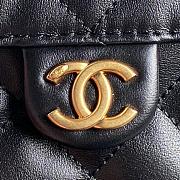 Chanel Medium Cruise 25C Bag Black Lambskin Hobo 40x30x15cm - 4