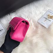 Chanel Small Flap Bag Fuchsia Pink Gold Lambskin 20cm - 5