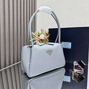Prada Medium Leather Blue Shoulder Bag 28x18x11cm - 4