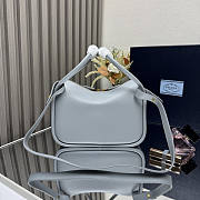 Prada Leather Handbag Blue Bag 25x18x10cm - 2