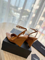 YSL La Scandale Wedges Patent Leather 10.5cm - 4