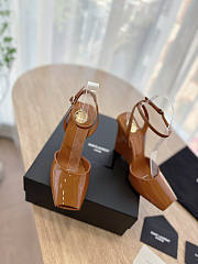 YSL La Scandale Wedges Patent Leather 10.5cm - 3