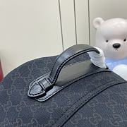 Gucci Medium GG Backpack With Web Black 36x42x21cm - 3