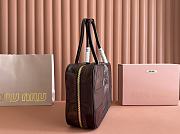 Miu Miu Leather Patchwork Beau Bag Briarwood 34x23x10cm - 6