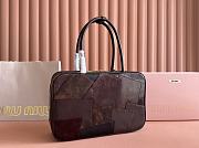 Miu Miu Leather Patchwork Beau Bag Briarwood 34x23x10cm - 5