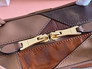 Miu Miu Leather Patchwork Beau Bag Cognac 34x23x10cm - 3