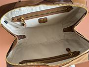 Miu Miu Leather Patchwork Beau Bag Cognac 34x23x10cm - 2