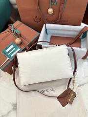 Loro Piana Extra Bag L27 White Dark Chocolate 27x16x10cm - 6