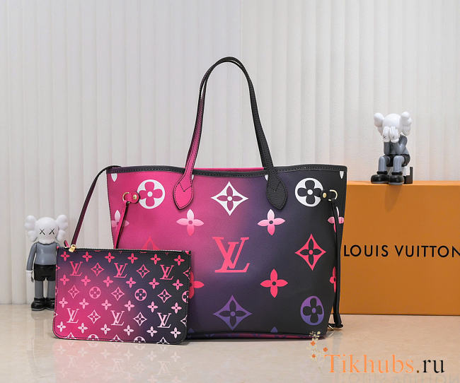 LV Neverfull Midnight Fuchsia 31x28x14cm - 1
