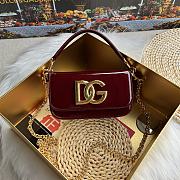 Dolce & Gabbana 3.5 Crossbody Bag Red Patent 19x11x5cm - 1