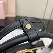 Miu Miu Beau Leather Bag Black 28x11.5x8cm - 4