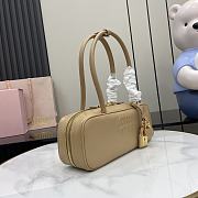 Miu Miu Beau Leather Bag Beige 28x11.5x8cm - 4