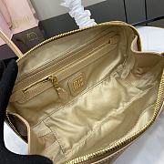 Miu Miu Beau Leather Bag Beige 28x11.5x8cm - 3