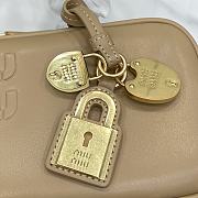 Miu Miu Beau Leather Bag Beige 28x11.5x8cm - 2