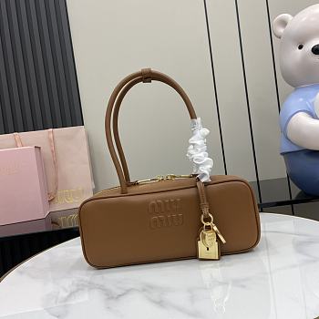 Miu Miu Beau Leather Bag Cognac 28x11.5x8cm