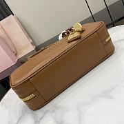 Miu Miu Beau Leather Bag Cognac 28x11.5x8cm - 4