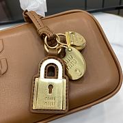 Miu Miu Beau Leather Bag Cognac 28x11.5x8cm - 3