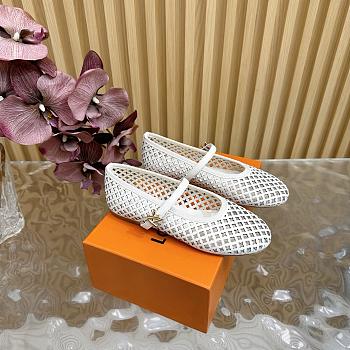 Louis Vuitton LV Romy Flat Ballerina White