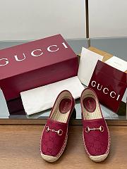 Gucci Horsebit GG Canvas Espadrilles - 2