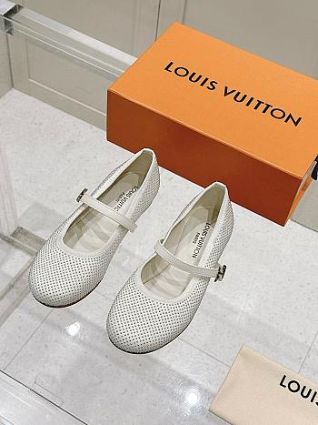 Louis Vuitton LV Romy Flat White Ballerina