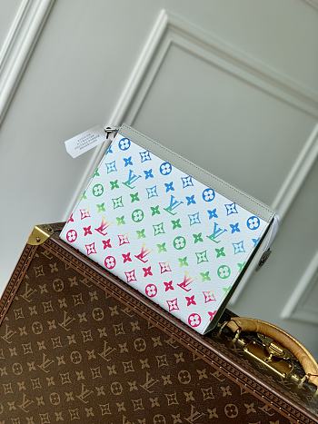Louis Vuitton LV Monogram Iridescent Pochette Voyage 26x20x5cm
