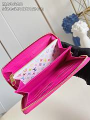 Louis Vuitton LV x TM Zippy Wallet Pink 19.5x10.5x2.5cm - 5