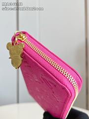 Louis Vuitton LV x TM Zippy Wallet Pink 19.5x10.5x2.5cm - 3