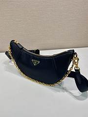 Prada Re-Nylon Shoulder Bag Black 30x13.5x6cm - 2