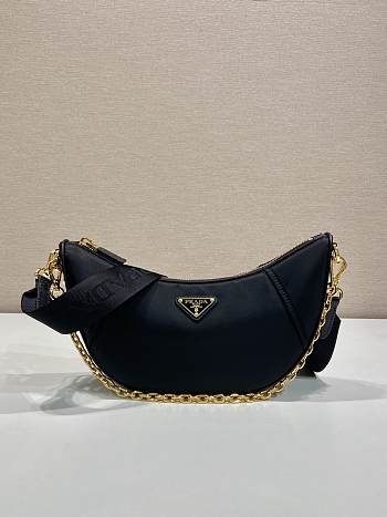 Prada Re-Nylon Shoulder Bag Black 30x13.5x6cm