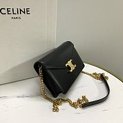Celine Wallet On Chain Margo Black 19.5x12x4cm - 6