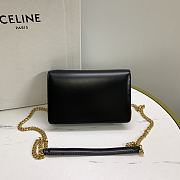 Celine Wallet On Chain Margo Black 19.5x12x4cm - 5