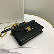 Celine Wallet On Chain Margo Black 19.5x12x4cm - 4