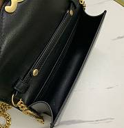 Celine Wallet On Chain Margo Black 19.5x12x4cm - 2