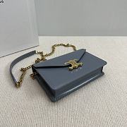 Celine Wallet On Chain Margo Blue 19.5x12x4cm - 6