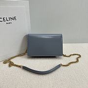 Celine Wallet On Chain Margo Blue 19.5x12x4cm - 3