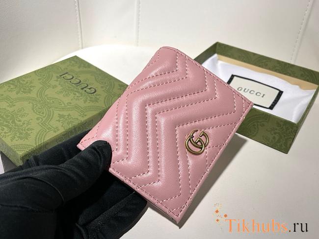 Gucci Marmont Wallet Pink Gold 11x9x3cm - 1