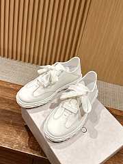 Jimmy Choo Diamond Light Lace-Up White Sneakers - 4