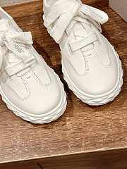 Jimmy Choo Diamond Light Lace-Up White Sneakers - 3