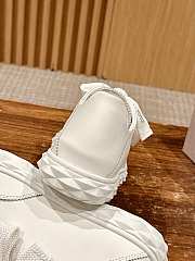 Jimmy Choo Diamond Light Lace-Up White Sneakers - 2