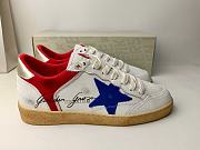 Golden Goose Ball Star Leather White/Blue/Red Sneaker - 4