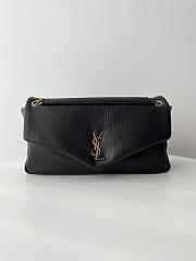 YSL Calypso Large Grained Lambskin Black 38x22x12cm - 1
