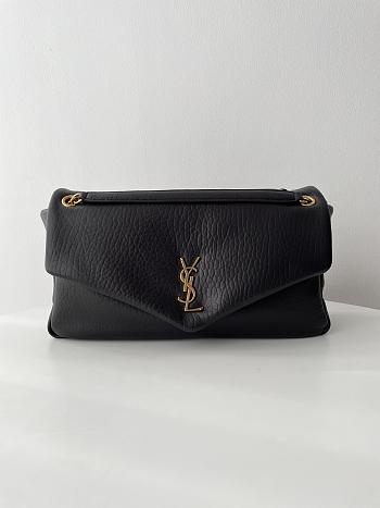 YSL Calypso Large Grained Lambskin Black 38x22x12cm