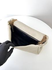 YSL Calypso Large Grained Lambskin White 38x22x12cm - 6