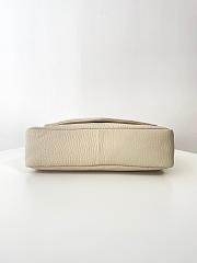 YSL Calypso Large Grained Lambskin White 38x22x12cm - 5
