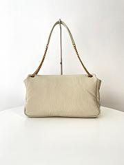 YSL Calypso Large Grained Lambskin White 38x22x12cm - 3