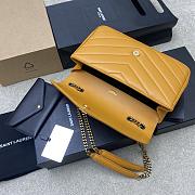 YSL Loulou Medium Matelassé Lambskin Sunflower 29x17x8cm - 6