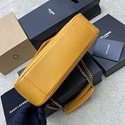 YSL Loulou Medium Matelassé Lambskin Sunflower 29x17x8cm - 4