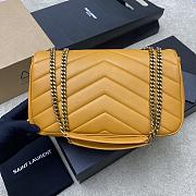 YSL Loulou Medium Matelassé Lambskin Sunflower 29x17x8cm - 3