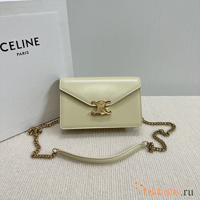 Celine Wallet On Chain Margo Green 19.5x12x4cm - 1
